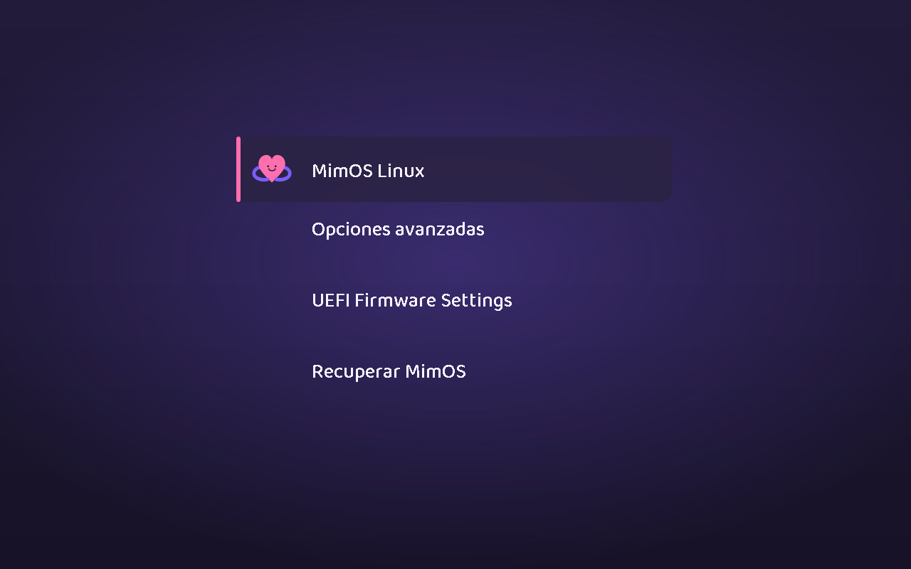«Recuperar MimOS»: el menú desde el que se deshace una avería
